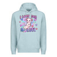 Blue Mist love you a lotl Premium Hoodie - MaliasSmallBusiness