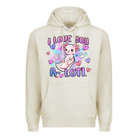 Oatmeal Heather love you a lotl Premium Hoodie - MaliasSmallBusiness