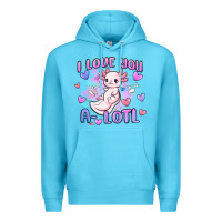 Ocean Blue love you a lotl Premium Hoodie - MaliasSmallBusiness