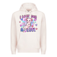 Pale Pink love you a lotl Premium Hoodie - MaliasSmallBusiness