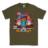 Army Green 4th of july gnomes farm truck Classic Tee - Zillion Design Studio