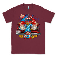 Burgundy 4th of july gnomes farm truck Classic Tee - Zillion Design Studio