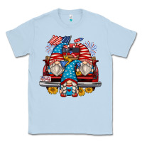 Dusty Blue 4th of july gnomes farm truck Classic Tee - Zillion Design Studio