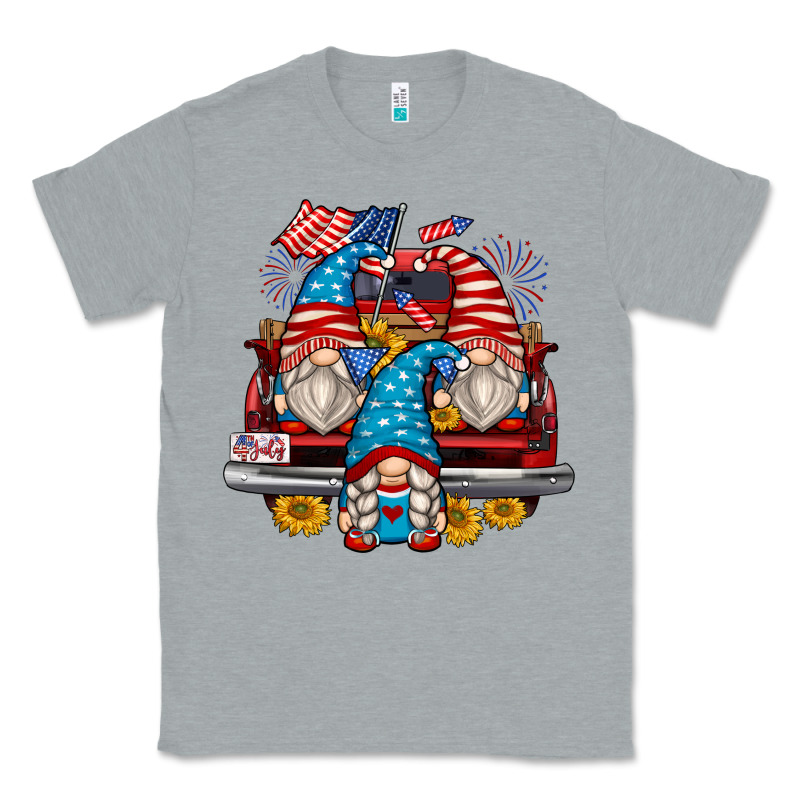 4th Of July Gnomes Farm Truck Classic Tee by Zillion Design Studio | Teevron