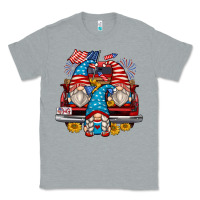 Heather Grey 4th of july gnomes farm truck Classic Tee - Zillion Design Studio