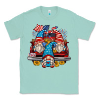 Seafoam 4th of july gnomes farm truck Classic Tee - Zillion Design Studio