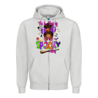 Dove Grey Thick Thighs Spooky Vibes Zipper Hoodie - texasbilliewilder