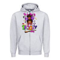 Heather Grey Thick Thighs Spooky Vibes Zipper Hoodie - texasbilliewilder