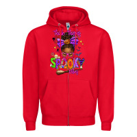 Red Thick Thighs Spooky Vibes Zipper Hoodie - texasbilliewilder