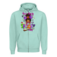Seafoam Thick Thighs Spooky Vibes Zipper Hoodie - texasbilliewilder