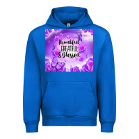 Cobalt thankful greatful blessed Urban Hoodie - NancyCooperArtShop