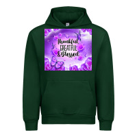 Forest Green thankful greatful blessed Urban Hoodie - NancyCooperArtShop