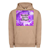 Pigment Burro thankful greatful blessed Urban Hoodie - NancyCooperArtShop