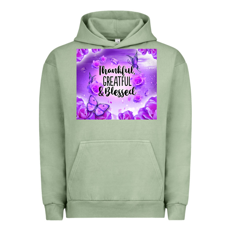 Thankful Greatful Blessed Urban Hoodie by NancyCooperArtShop | Teevron