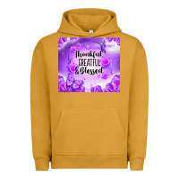 Pigment Peanut Butter thankful greatful blessed Urban Hoodie - NancyCooperArtShop