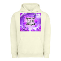 Pigment Pistachio thankful greatful blessed Urban Hoodie - NancyCooperArtShop