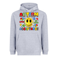 Heather Grey autism acceptance Heavyweight Hoodie - JahusDesignShop