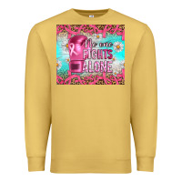 Antique Gold Breast cancer  no one fıghts alone tumbler Premium Sweatshirt - Artiststas