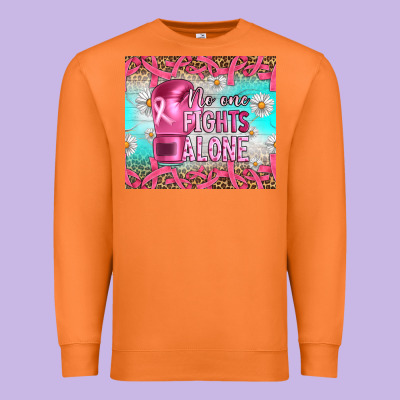 Breast Cancer  No One Fıghts Alone Tumbler Premium Sweatshirt Designed By Artiststas