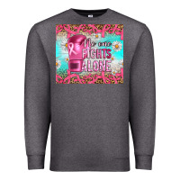 Charcoal Heather Breast cancer  no one fıghts alone tumbler Premium Sweatshirt - Artiststas