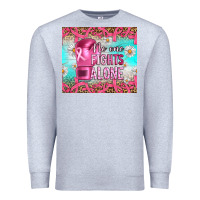 Heather Grey Breast cancer  no one fıghts alone tumbler Premium Sweatshirt - Artiststas