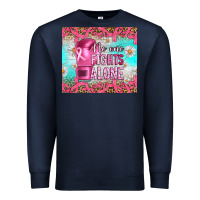 Navy Breast cancer  no one fıghts alone tumbler Premium Sweatshirt - Artiststas