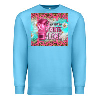 Ocean Blue Breast cancer  no one fıghts alone tumbler Premium Sweatshirt - Artiststas