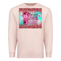 Pale Pink Breast cancer  no one fıghts alone tumbler Premium Sweatshirt - Artiststas