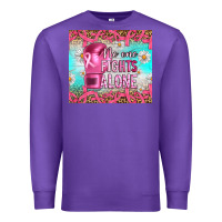 Purple Breast cancer  no one fıghts alone tumbler Premium Sweatshirt - Artiststas