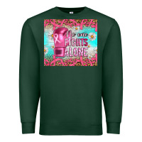Sports Green Breast cancer  no one fıghts alone tumbler Premium Sweatshirt - Artiststas