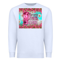 White Breast cancer  no one fıghts alone tumbler Premium Sweatshirt - Artiststas