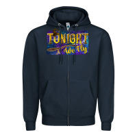 Navy Tonight We Fly Zipper Hoodie - texasbilliewilder
