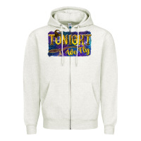 Oatmeal Heather Tonight We Fly Zipper Hoodie - texasbilliewilder