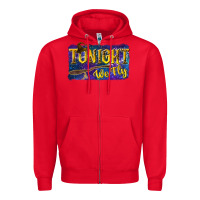 Red Tonight We Fly Zipper Hoodie - texasbilliewilder