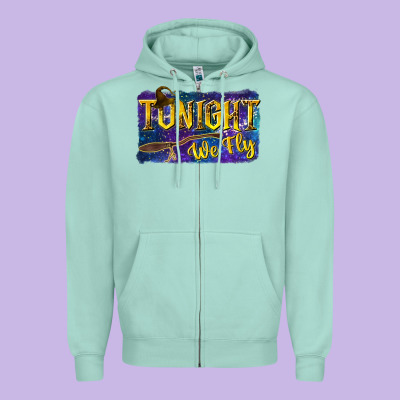Tonight We Fly Zipper Hoodie Designed By Texasbilliewilder