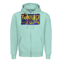 Seafoam Tonight We Fly Zipper Hoodie - texasbilliewilder