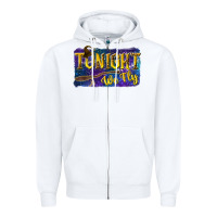 White Tonight We Fly Zipper Hoodie - texasbilliewilder