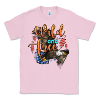 Bubblegum Pink wild and free Classic Tee - Zillion Design Studio