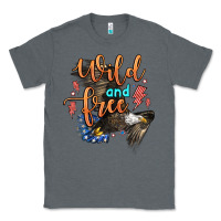 Charcoal Heather wild and free Classic Tee - Zillion Design Studio