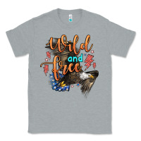 Heather Grey wild and free Classic Tee - Zillion Design Studio