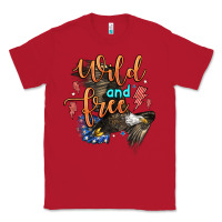 Red wild and free Classic Tee - Zillion Design Studio