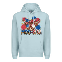 Blue Mist moo rica Premium Hoodie - MaliasSmallBusiness