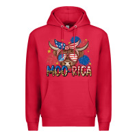 Cardinal moo rica Premium Hoodie - MaliasSmallBusiness