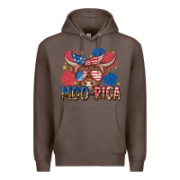 Coffee moo rica Premium Hoodie - MaliasSmallBusiness