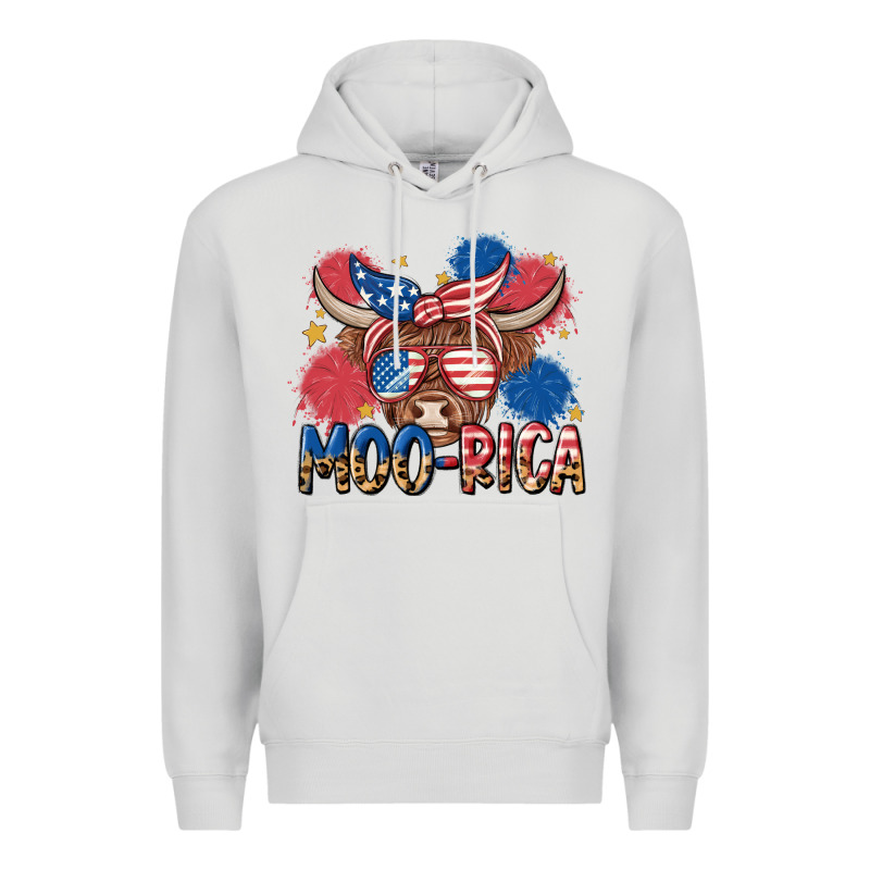 Moo Rica Premium Hoodie by MaliasSmallBusiness | Teevron