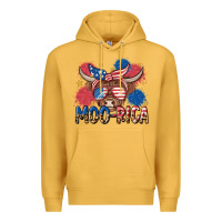Mustard moo rica Premium Hoodie - MaliasSmallBusiness