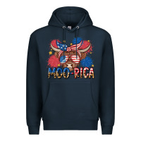 Navy moo rica Premium Hoodie - MaliasSmallBusiness