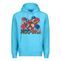 Ocean Blue moo rica Premium Hoodie - MaliasSmallBusiness