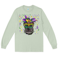 Matcha mardi gras  mask pitbull Long Sleeve Tee - RanaPortraitStore