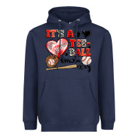 Navy it's a tee ball kinda day Heavyweight Hoodie - JahusDesignShop